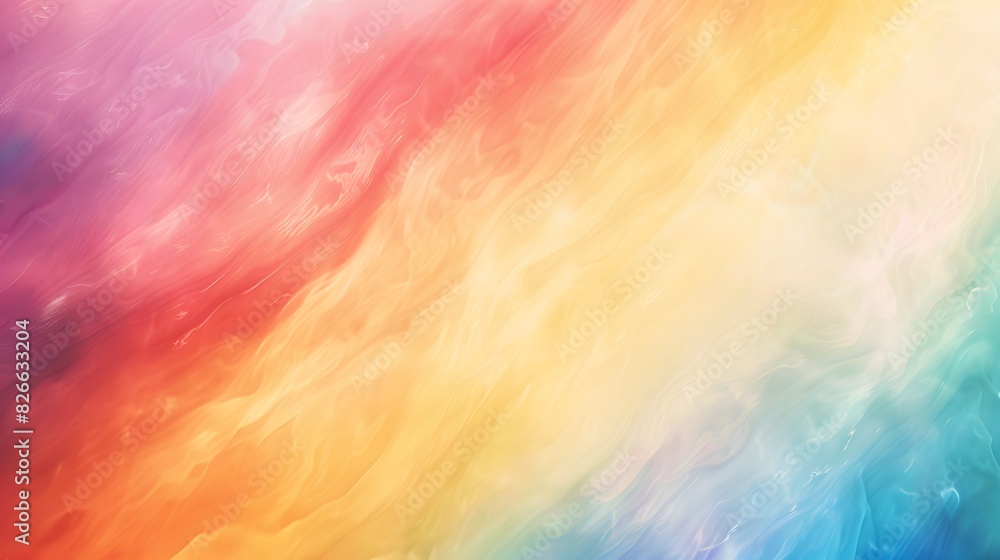 Poster abstract waves of pastel-colored fabric creating a soft and dreamy effect.