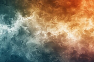 Abstract background of a vibrant sky with a dynamic contrast between warm and cool colors