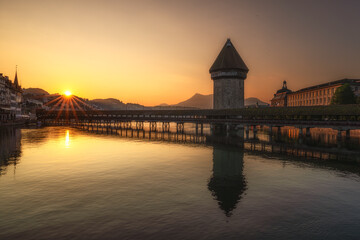 Lucern Chapel Bridge, Switzerland