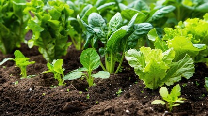 Obraz premium Planting vegetables naturally through DIY cultivation in the spring