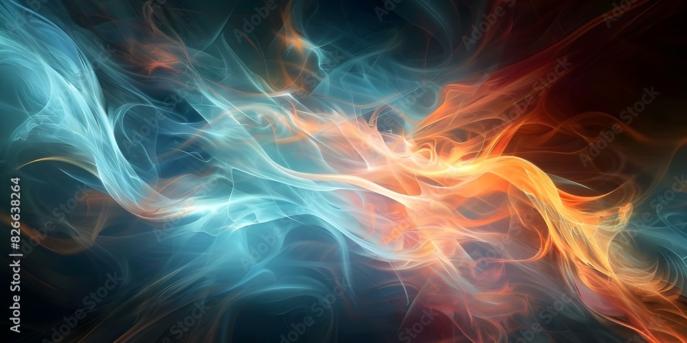 Poster abstract fiery textures set against a deep black backdrop evoking elemental intensity. concept abstr