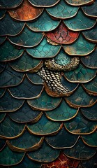 Serpent Scales - Abstract Pattern Inspired by the Intricate Design of Venomous Snakes