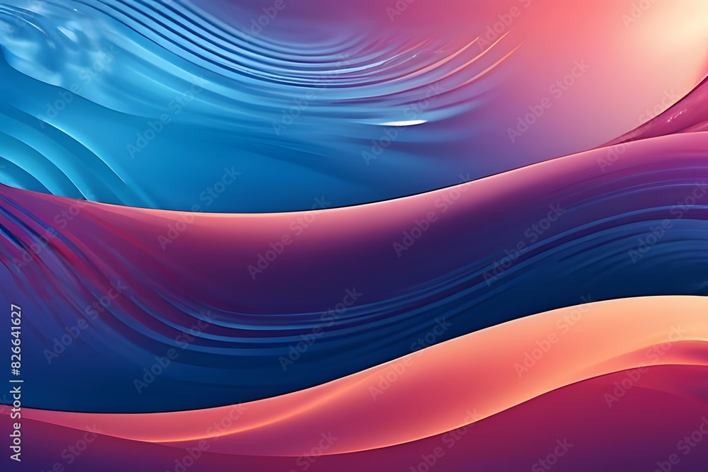 Poster colorful abstract background with wavy patterns.