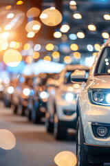 Car showroom. Sale of new and used cars
