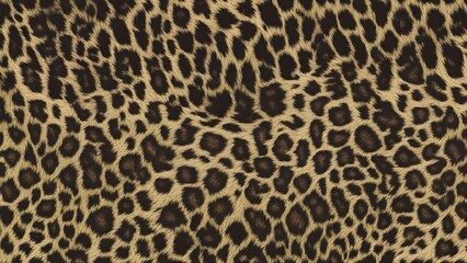 Leopard skin texture, real hair background