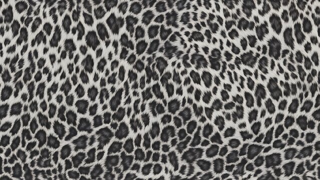 leopard background skin texture black white hairy print
