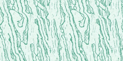 Aegean teal light soft wave linen pattern background. Broken line stripe border effect for rustic coastal marine surface design. 