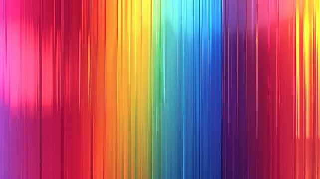 A vivid rainbow gradient background with vertical stripes and smooth transitions between colors.