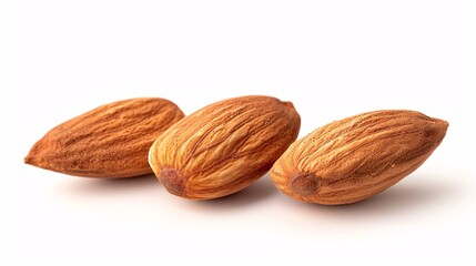 Almond isolated. Almonds on white background