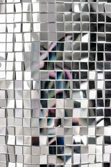 silver discoball background texture