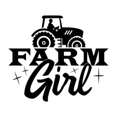 Farm girl Svg Design