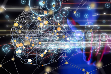 conference Digital Network and data concept 3d