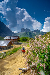 Dolomiti, paesaggio, denti di Terrarossa