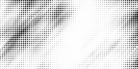 Abstract halftone dotted background. Grunge effect vector texture	