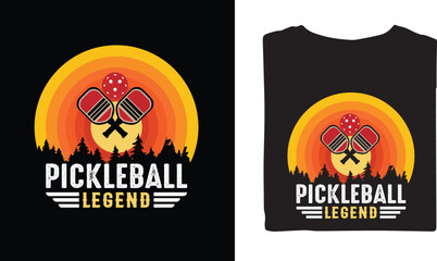 Pickleball legends and sports lovers perfect vector t shirt design