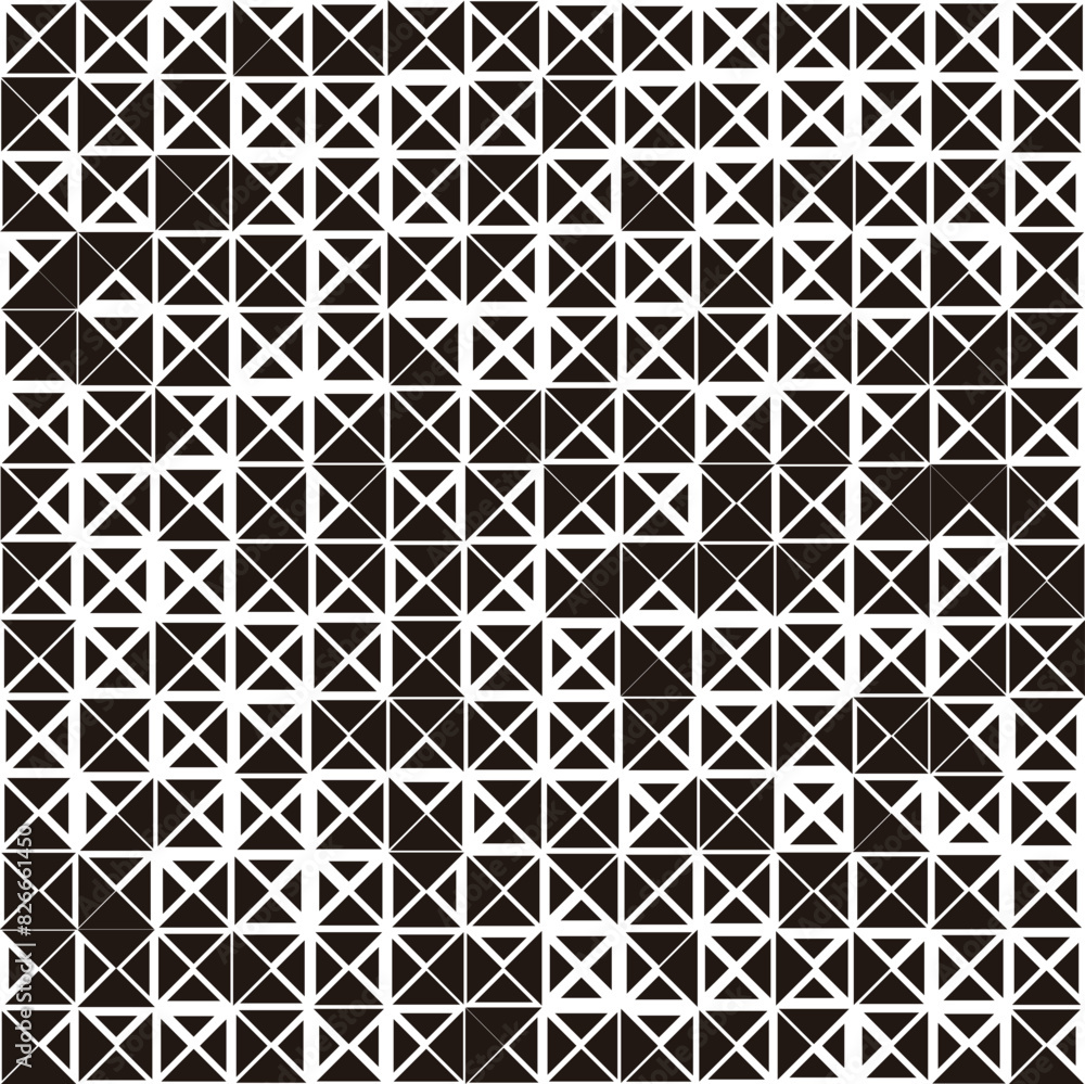 Poster abstract background pattern with random triangle size. stylish modern halftone texture. vector forma