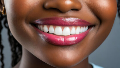 white and she is wearing lipstick