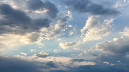 Colorful Clouds in the Summer Sky