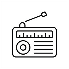 Radio vector icon