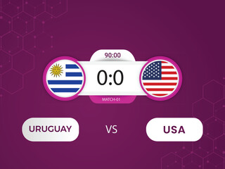 Usa vs Uruguay Copa America 2024 match with scoreboard and broadcast