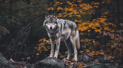 A wolf in the wild