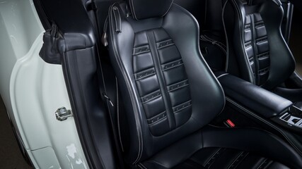 Front seats in a car