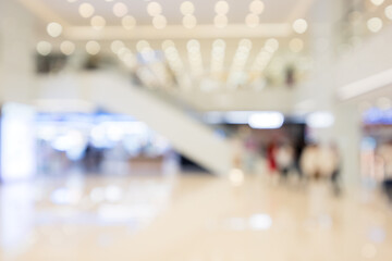 Bokeh view of the shopping mall