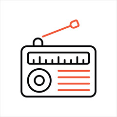 Radio vector icon
