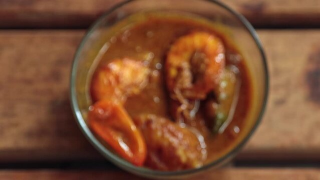 Shrimp or prawn with parwal or Pointed gourd curry
