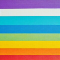 Rainbow Horizontal Striped Colorful Background