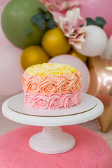 Smash cake for birthday party	