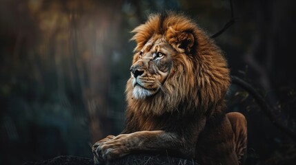 lion in the wild