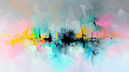 Abstract colorful background with splashes