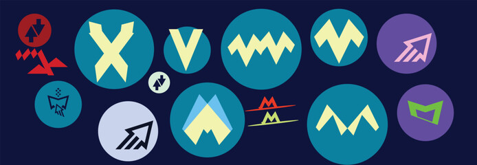 Geometric Abstract geometric shapes background. vector illustrationshape and elements background.