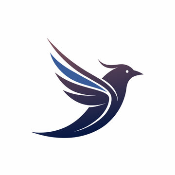 recommend clip art: minimalist starling bird vector silhouette illustration