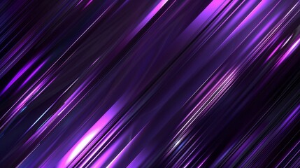 Fototapeta premium Abstract elegant diagonal striped purple and black background with dark cyberpunk aesthetic