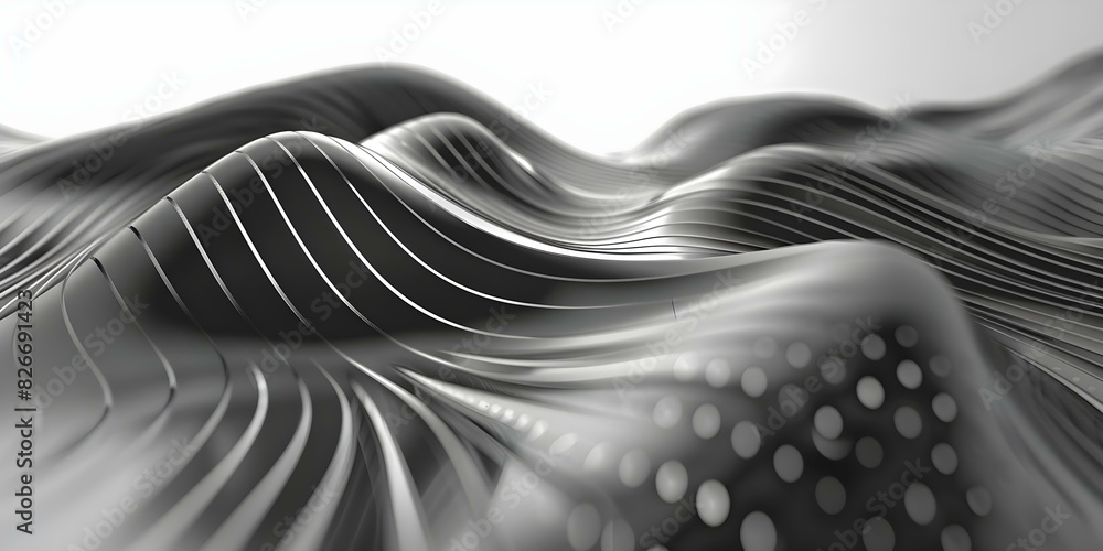 Poster abstract black and white dotted pattern perfect for minimalist design projects. concept minimalist d
