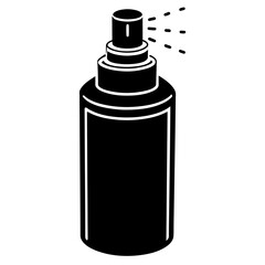  medicine spray vector silhouette illustration