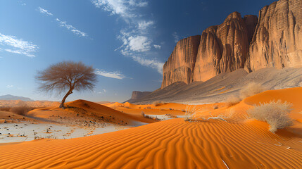 Breathtaking View of Tassili du Hoggar in Ahaggar National Park, Algeria