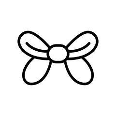 Bow tie line icon. Tie icon. Tie icon isolated on white background. Transparent background, minimalist symbol. Vector images