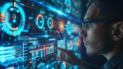 Team of Experts Analyzing Data in Modern Office
