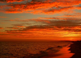 Sunset on the Gulf of Mexico, St George Island, FL