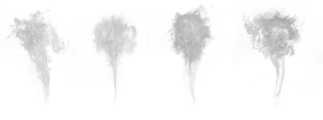 Abstract art. Grey smoke hookah on a transparen background. Inhalation. Steam Generator. The concept of aromatherapy.