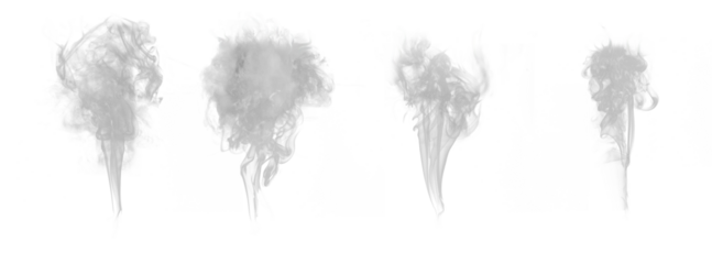 Abstract art. Grey smoke hookah on a transparen background. Inhalation. Steam Generator. The concept of aromatherapy.