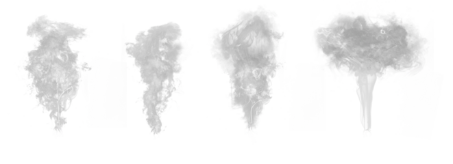 Abstract art. Grey smoke hookah on a transparen background. Inhalation. Steam Generator. The concept of aromatherapy.