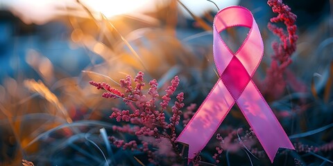 Realistic 8K image of a ribbon symbolizing World Cancer Day awareness. Concept 8K Resolution, Ribbon Symbol, World Cancer Day, Awareness Campaign, Realistic Design