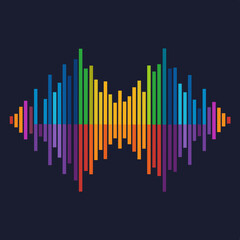 Dynamic Audio Spectrum Waveform