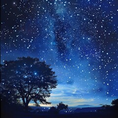 starry sky.