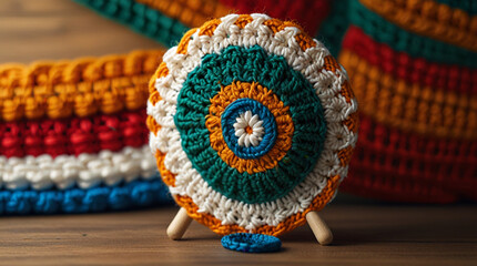 Crochet Art Celebrating Indian Independence Day
