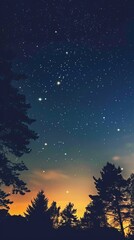 Fototapeta premium starry sky.